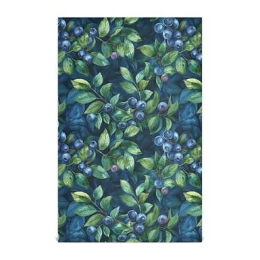 Imagem de SEHANY Conjunto de 1 toalhas de cozinha de mirtilo, toalhas de mão absorventes super macias, toalhas de limpeza reutilizáveis, toalhas de chá de secagem rápida, toalha de mesa para decoração de