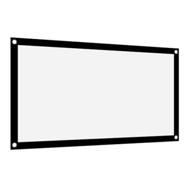 Imagem de ASHATA Tela de Projetor Branca Macia Portátil 16:9 para Projeção Frontal/traseira, Leve e Fácil de Instalar, Material de Longa Duração (#11)