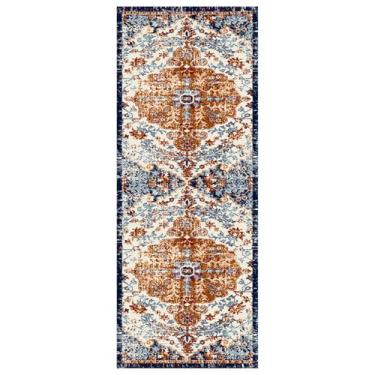 Imagem de HGTRH Tapete de corredor longo tapete cozinha lavável tapete corredor antiderrapante tapetes de área para corredor, salão, quarto, cozinha, lavandaria entrada tapetes de corredor H 100 x 350 cm