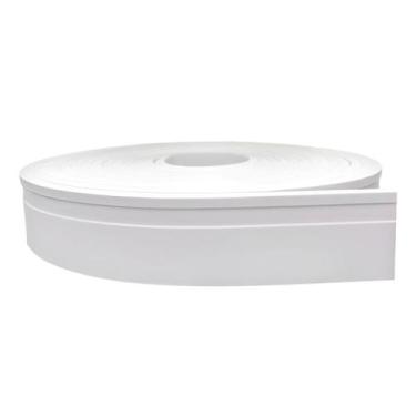 Imagem de Rodapé Eva Frisado Autocolante Flexível Branco 20mx7cm - Colaí
