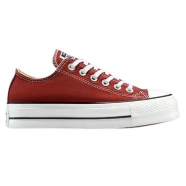 Imagem de Converse Chuck Taylor All Star Lift Platform Sneakers, Terracota, Lona, Solado Plataforma, Cadarço Branco (Terracota, BR, Adulto, Numérico, 36)