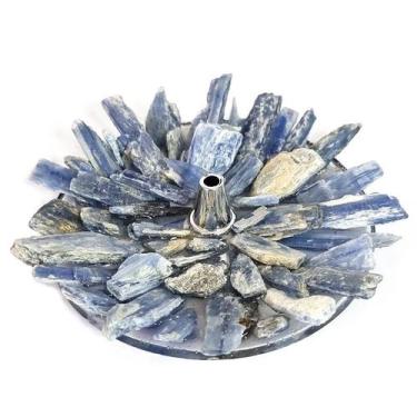 Imagem de Incensário de Cristal Cianita Azul - Clareza Mental e Purificação - Ca