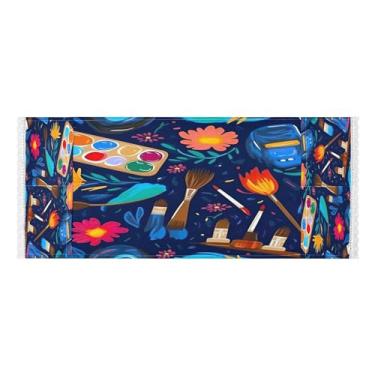 Imagem de Wassud Escovas coloridas capas de lavadora e secadora, protetor de lavadora com sacos de armazenamento, capa de geladeira à prova de poeira com bolsos para lavanderia doméstica, cozinha, 120 x 55 cm