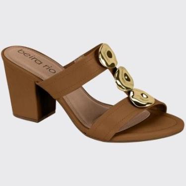 Imagem de Tamanco Slide Feminino Salto Grosso Conforto Beira Rio 8280.691.9569-Feminino