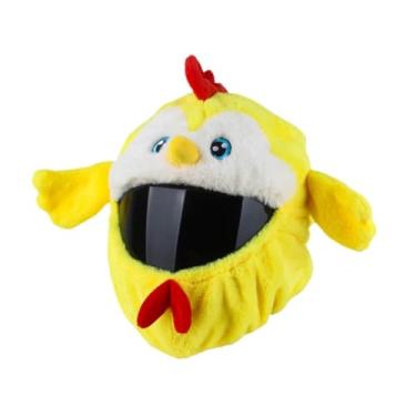 Imagem de FJMQHU Capa de Capacete de Pelúcia em Formato de Pássaro – Um Verdadeiro Destaque! Decoração Fofa para Capacete, Ideal para Homens E Mulheres.