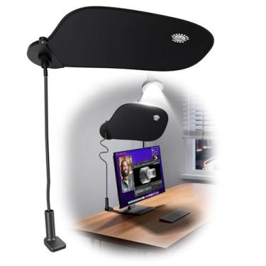 Imagem de Sombra de cubículo – Sombra de mesa para cubículo para bloquear a luz e o brilho do teto – Protetor e bloqueador de luz de cubículo de escritório, ideal para trabalhadores sensíveis à luz