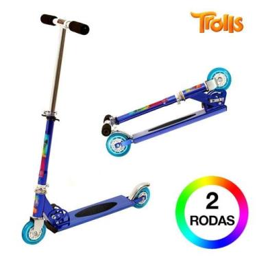 Imagem de Patinete Trolls O Filme De 2 Rodas Infantil ul De Alumínio - Dm Radica