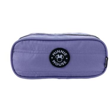 Imagem de Estojo Duplo Juvenil Minnie Matelassê Lilás - Xeryus