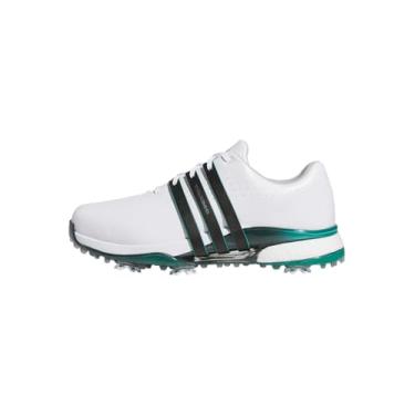 Imagem de adidas Tênis de golfe masculino Tour360 24 Golf, Calçado branco/preto/Aurora Ivy, 46