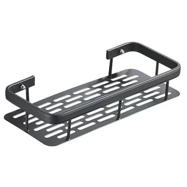 Imagem de Toalheiros de parede de alumínio para banheiro, chuveiro titular do quarto, barra de toalha, cabide(quadrado longo)