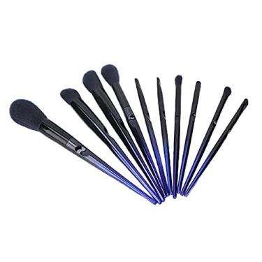 Imagem de ZJchao Conjunto de Pincéis de Maquiagem Com 10 Unidades, Pincéis de Sombra para Blush de Fibra Macia para Mistura e Contorno Precisos, Com Cabo Ergonômico, para Iniciantes e