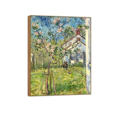 Imagem de David Burliuk Famosas impressões em tela de arte de parede prontas para pendurar. Jardineiro. Pintura de moldura de madeira para decoração de sala de estar 50 x 65 cm 20 x 26 polegadas