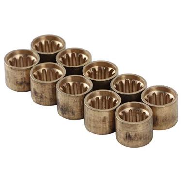 Imagem de KIMISS 10 Peças Dicas de Latão para Taco de Bilhar e Virolas de Cobre para Reparo de Piscina, Acessórios para Manutenção de Taco de Sinuca (9,5MM [com dentes])
