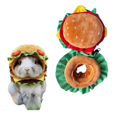 Imagem de Chapéu de coelho de coelho, adorável chapéu de animal de estimação, acessório para foto de fantasia de Natal, adequado para coelhos, gatinhos, filhotes, furões e outros animais pequenos