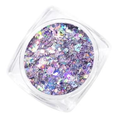 Imagem de Semme 12 Cores Decoração de Unhas Artísticas Glitter Pentagrama Lantejoulas Irregulares Manicure Kit de Decoração de Unhas para Uso Doméstico Profissional Material de (Lantejoulas)
