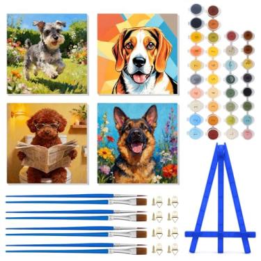 Imagem de Vodolo Pacote com 4 tintas para cães por números