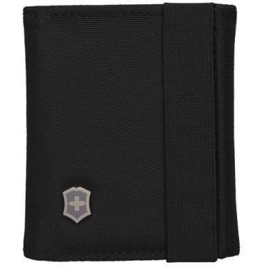 Imagem de Carteira Victorinox Trifold Black De Náilon  10cm X 9cm X 3cm