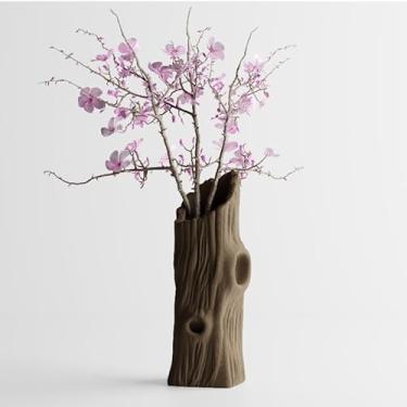 Imagem de Vaso Decorativo Estilo Tronco de Árvore Trunklin – Design Escultural Natural