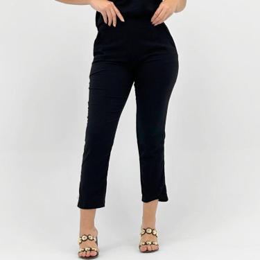 Imagem de Calça Cativa Reta Tecido Feminina-Feminino
