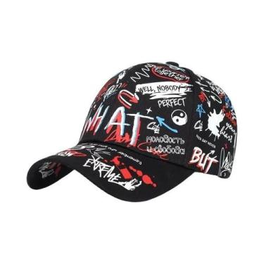 Imagem de Bonés De Beisebol Unissex Com Estampa De Grafite Coreano, Proteção Sol