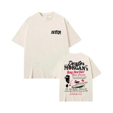 Imagem de Camisetas Unissex Oversized Vintage De Algodão Com Manga Curta E Estam