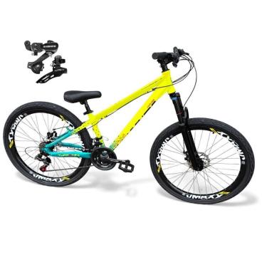 Imagem de Bicicleta Aro 26 Vikingx Tuff X44 Freeride 21v Câmbios Shimano TZ Aros Vmaxx Freio a Disco-Unissex