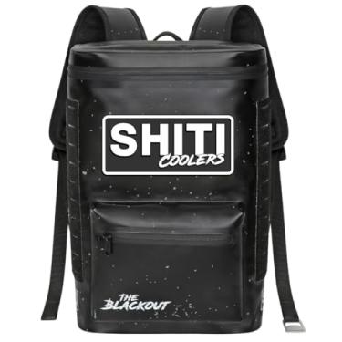 Imagem de Coolers Mochila térmica lateral macia para festas na praia, piscina, porta traseira ou acampamento – Protetor de costas portátil – Isolado e à prova de vazamento – Alto desempenho, mas extremamente legal (blackout)