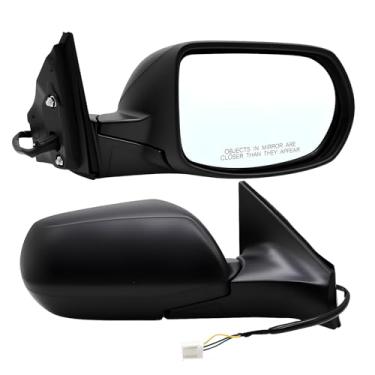 Imagem de Aspaton Conjunto de espelho lateral do passageiro compatível com CR-V 2017-2022 vidro elétrico dobrável manual HO1321317 76208-TLC-A01 76208TLCA01 preto não aquecido 3 pinos