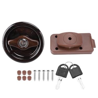 Imagem de Fabater Fechadura de Porta de Banheiro para Rv, Botão Redondo, Impermeabilização, Chave de Privacidade para Iates Motorhome, Plástico Abs Rígido