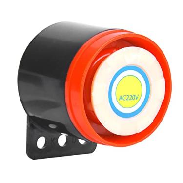 Imagem de Generic AC 220V 110dB Alarme de Campainha Ativa de Alto Decibel para Eletrônicos DIY, Fio Vermelho e Preto, Trabalhando Continuamente 12 Horas para Alarme de Desastre de Incêndio