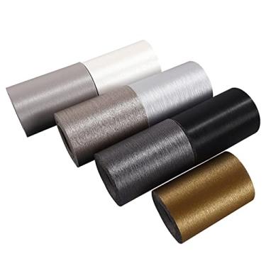 Imagem de Borda de papel de parede autoadesiva de 5 metros para decoração de borda de parede impermeável, painéis de parede de PVC, moldura de porta de teto decoração de interiores de linha de cintura (marrom