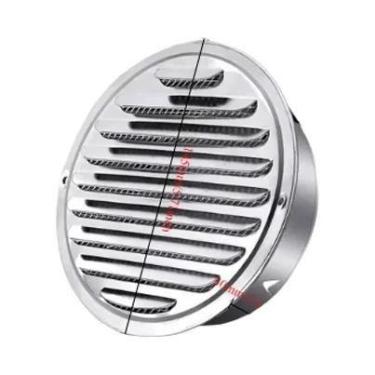 Imagem de Grelha De Ventilação Redonda Em Aço Inoxidável 70-200mm Proteção Contr