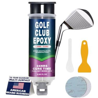 Imagem de Tylove Pro Strength Golf Club Epóxi – Reparo de taco de golfe de vida útil de 20 minutos para todos os eixos de golfe, cabeças, motoristas, putters e ferros, funciona em eixos de grafite e aço - 24 g