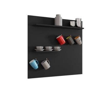 Imagem de Painel Cantinho do Café Bechara Preto Complemento - Móveis Bechara