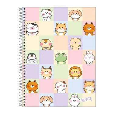 Imagem de Caderno Universitário Capa Dura para Meninas com 10 Matérias 160 Folhas