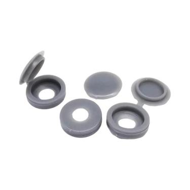 Imagem de 100 Peças De Parafuso Plástico Auto-Perfuração Com Tampa Para Móveis E