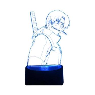 Imagem de Luz Noturna LED 3D Naruto Uzumaki Kakashi Hatake Itachi Uchiha Com 7/1