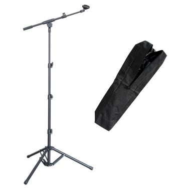 Imagem de Pedestal Girafa Tripé Portátil Para Microfone Vocal Com Bag