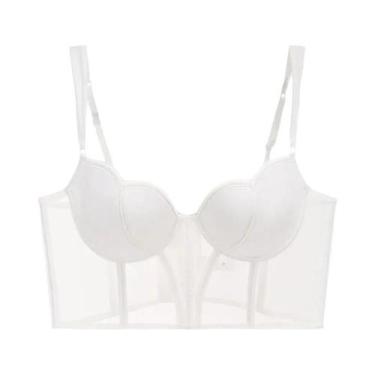 Imagem de Sutiã Sexy Push up De Renda Transparente Para Mulheres, Modelador De B