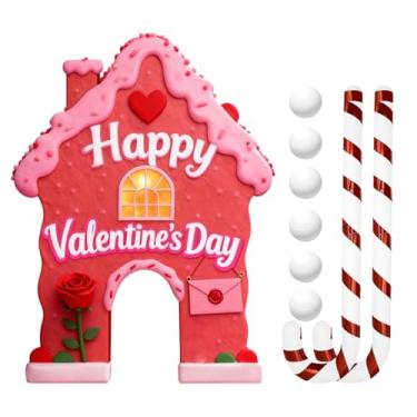 Imagem de Conjunto de jogo de golfe para dos namorados – atividade interna portátil para o dos namorados – campo de golfe de festa com bolas e tacos para casais de golfistas, homens e mulheres, férias