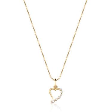 Imagem de Pingente Coração Amor Delicado Em Ouro 18k P98 - MAEHLER, Dourado