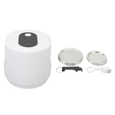 Imagem de POCREATION Selador Elétrico a Vácuo para Frascos de Pedreiro, Kit de Selador a Vácuo Sem Fio Com Display LED para Potes de Pedreiro de Boca Larga e Boca Regular, Armazenamento de Alimentos (WHITE)