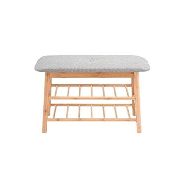 Imagem de Organizador de sapatos multifuncional sapateira banheiro sala de estar corredor doméstico suporte de sapato de camada dupla rack de armazenamento rack de sapatos (tamanho : grande) (uma cor pequena)