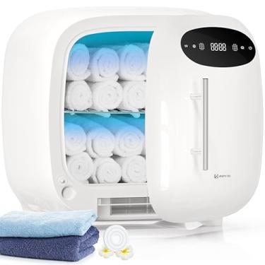 Imagem de Keenray Aquecedor de toalha quente, aquecedor de toalhas profissional 13L, aquecedor de toalhas de spa com tela digital, temporizador ajustável e atraso, fragrância personalizada, toalhas secas e