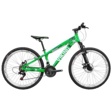 Imagem de Bicicleta de Grau Freeride Aro 26 Viking X25 Freio Disco 21V, Verde, P