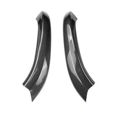 Imagem de 2/4 Pçs/set Maçaneta Da Porta Interna Do Carro Painel Puxar Capa Guarnição De Fibra Carbono Compatível Com Bmw X3 G01 X4 G02 2018 2019 2020 2021 2022 2023(2PCS)