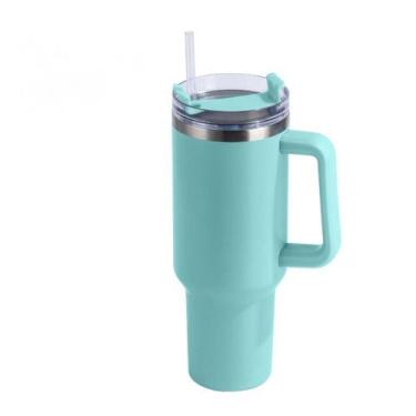 Imagem de Caneca térmica Copo de aço inoxidável com tampa de palha 1.2L - J-One
