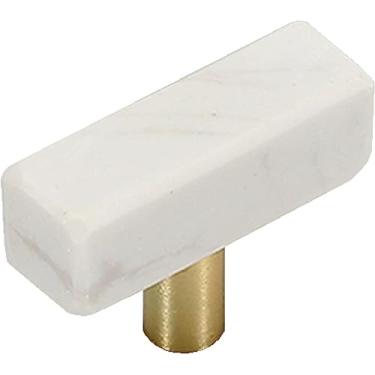 Imagem de BAZAC Puxadores de gaveta de móveis botão de armário puxadores de armário de liga de alumínio de mármore puxadores de gaveta puxadores de porta de armário adequado para armários-Single Hole