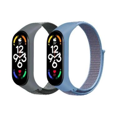 Imagem de Correias De Substituição De Nylon Ajustáveis para Xiaomi Mi Band 7 6 5