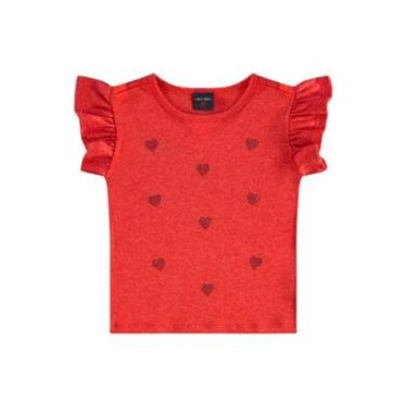 Imagem de Blusa Infantil de Manga Curta em Ribana Guloseima-Feminino